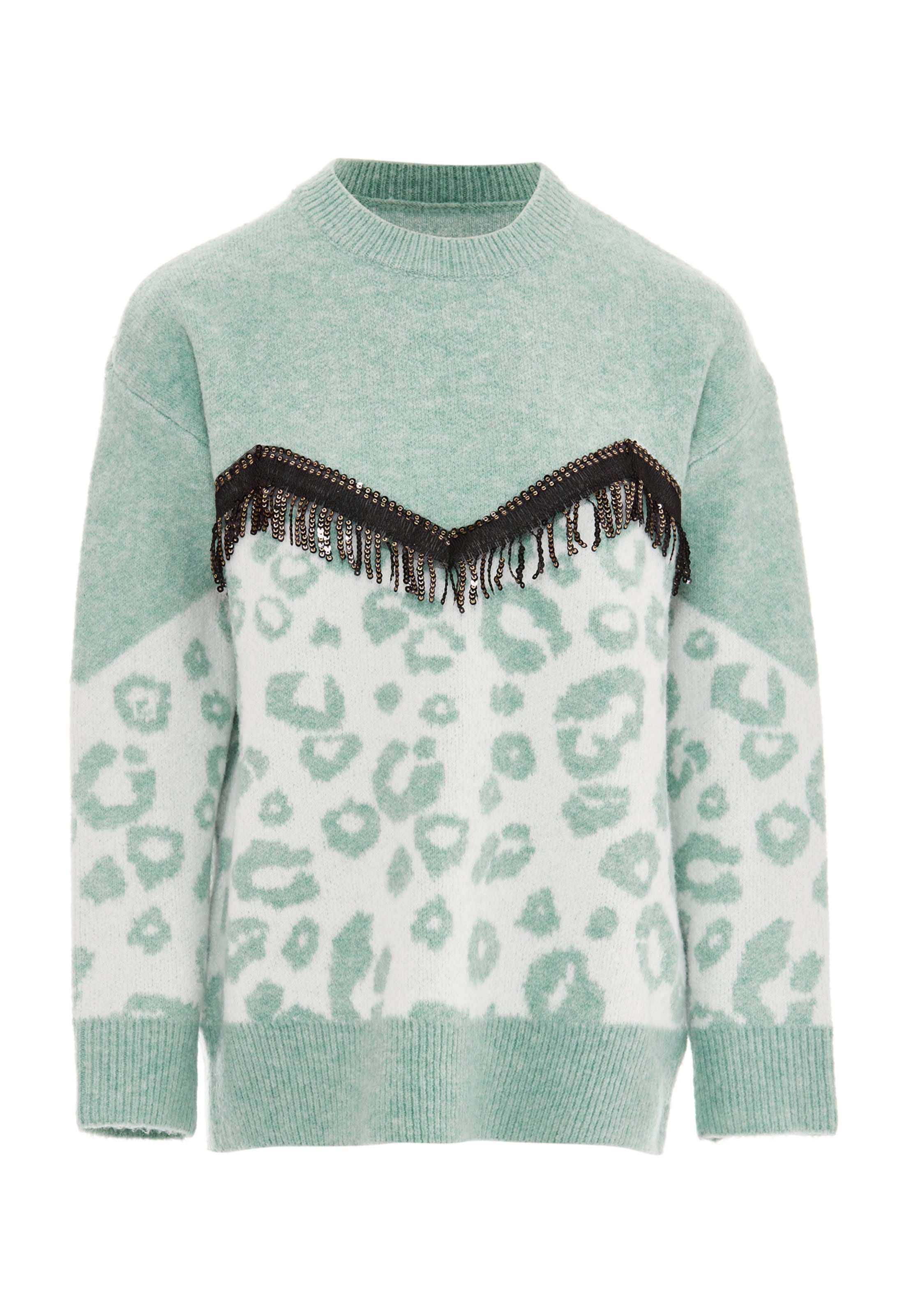 IMANE - Pullover em verde: frente