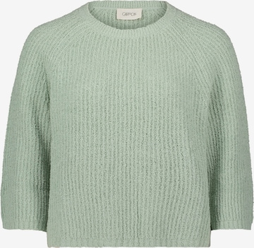 Cartoon Pullover in Grün: Vorderseite