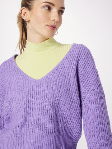 TOM TAILOR DENIM Sweater in Purple