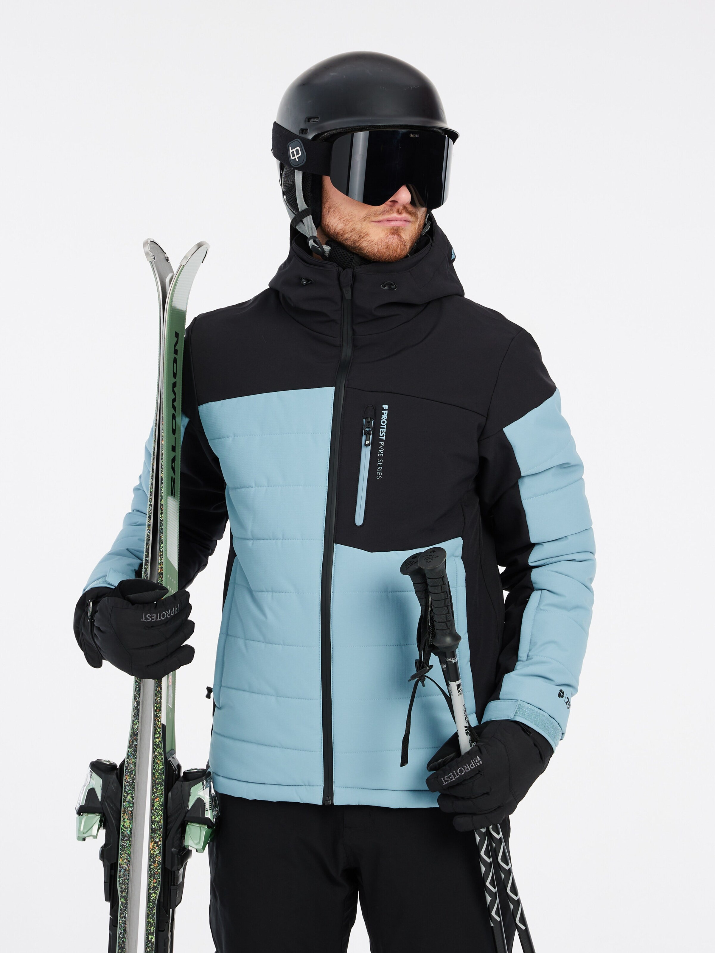 PROTEST Winterjas 'PRTMOUNT24' in Blauw: voorkant