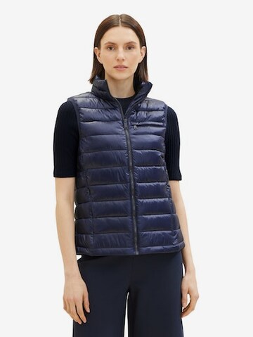 Gilet TOM TAILOR en bleu : devant