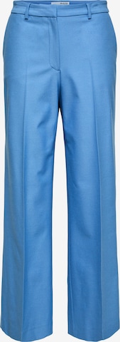 SELECTED FEMME Pleated Pants 'ELIANA' in Blue: front