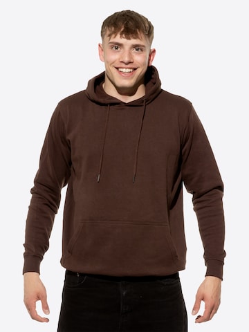 Sweat-shirt Cotton Prime en marron : devant