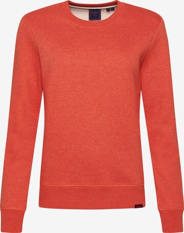 Sweat-shirt Superdry en rouge : devant