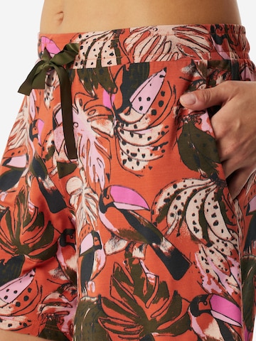 Pantalon de pyjama ' Mix & Relax ' SCHIESSER en orange