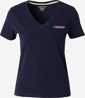GUESS JEANS Футболка в Синий: спереди