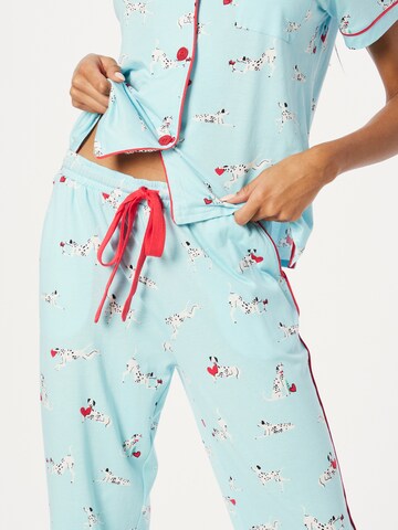 PJ Salvage Pyjama 'Pupppy Love' in Blauw