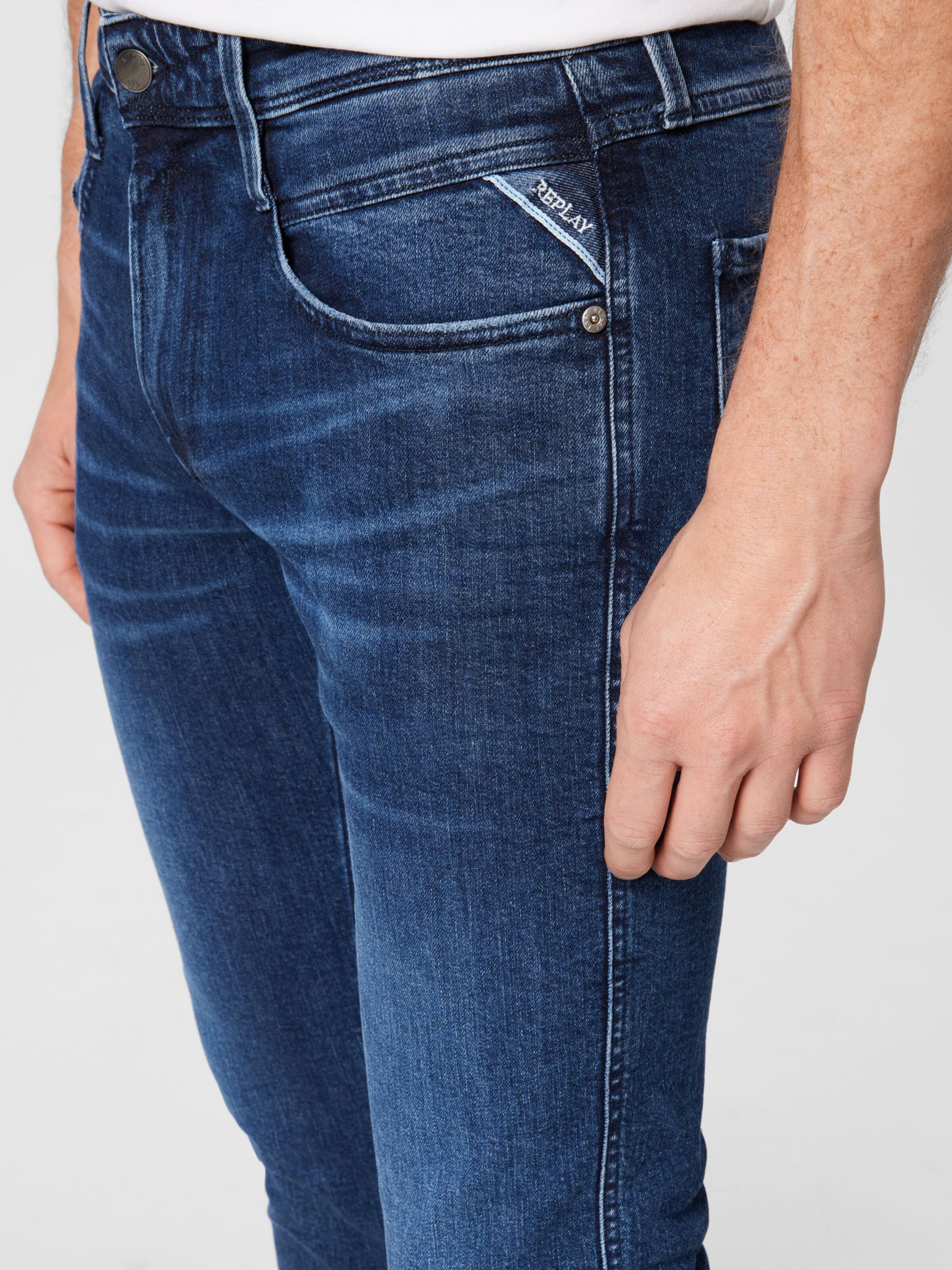 Männer Jeans REPLAY Jeans 'ANBASS' in Blau - OR86674