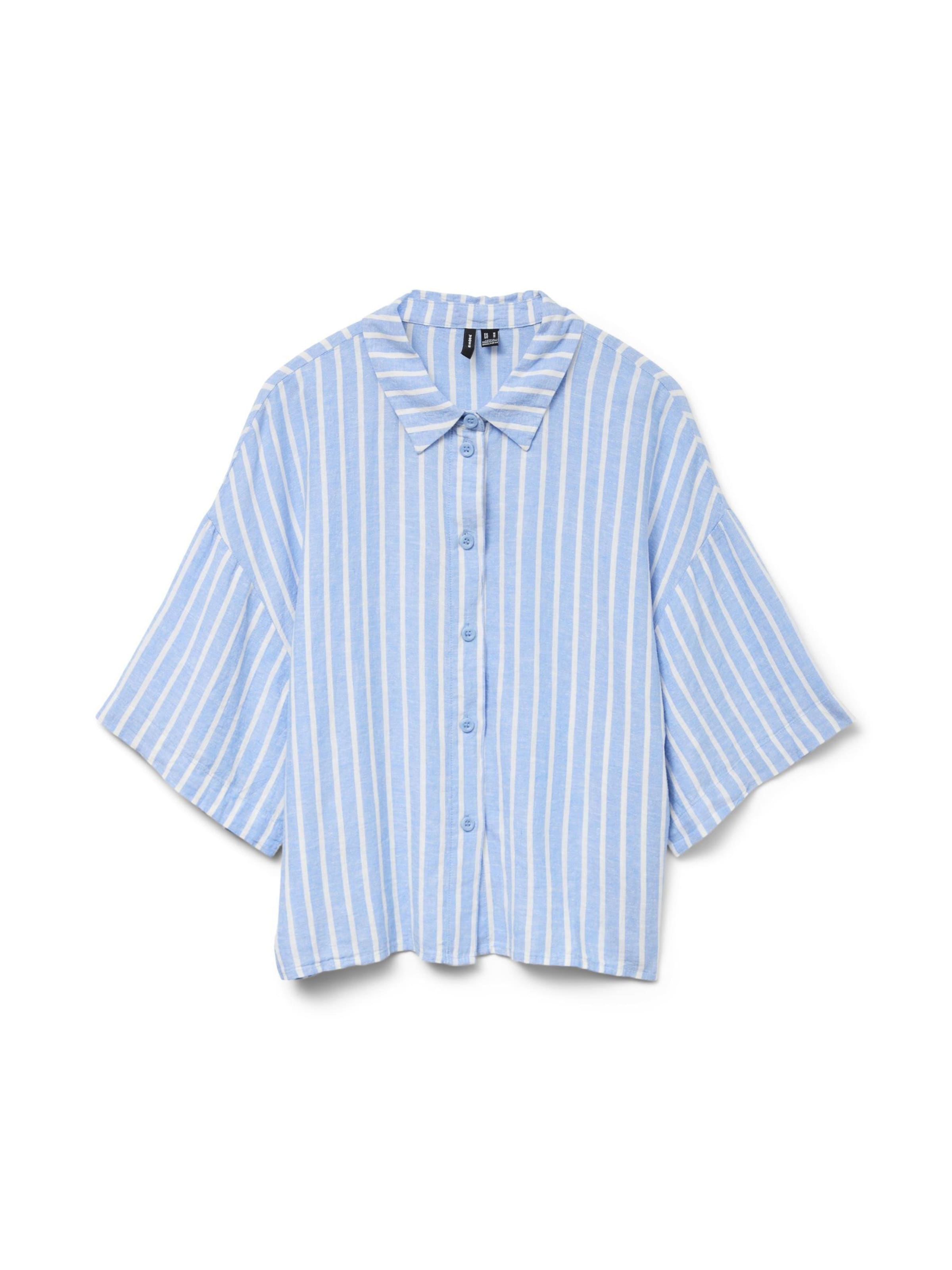 VERO MODA Bluse 'VMLINN' in Blau: Vorderseite