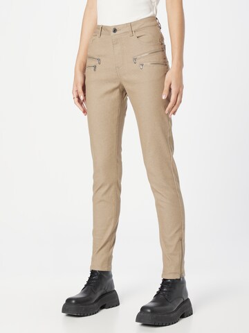 Freequent Slim fit Pants 'AIDA' in Grey: front