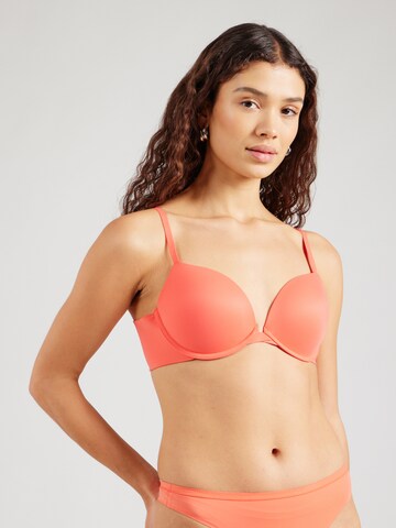 Calvin Klein Underwear Push-up Σουτιέν σε πορτοκαλί: μπροστά