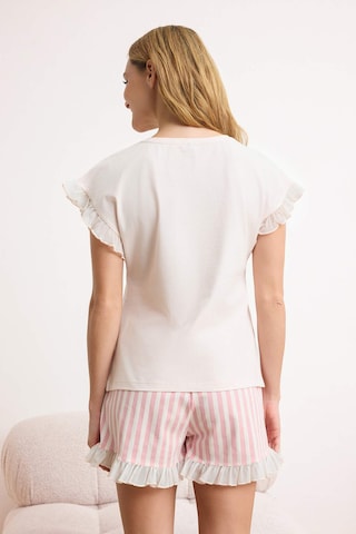 Trendyol - Pijama de pantalón corto en beige