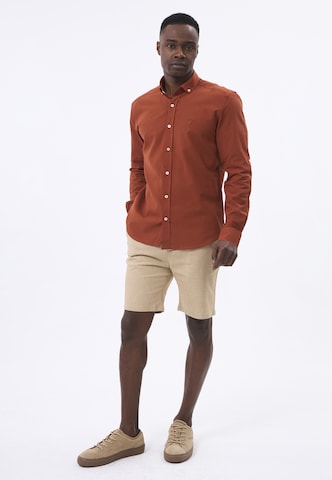 Coupe regular Chemise Felix Hardy en bronze