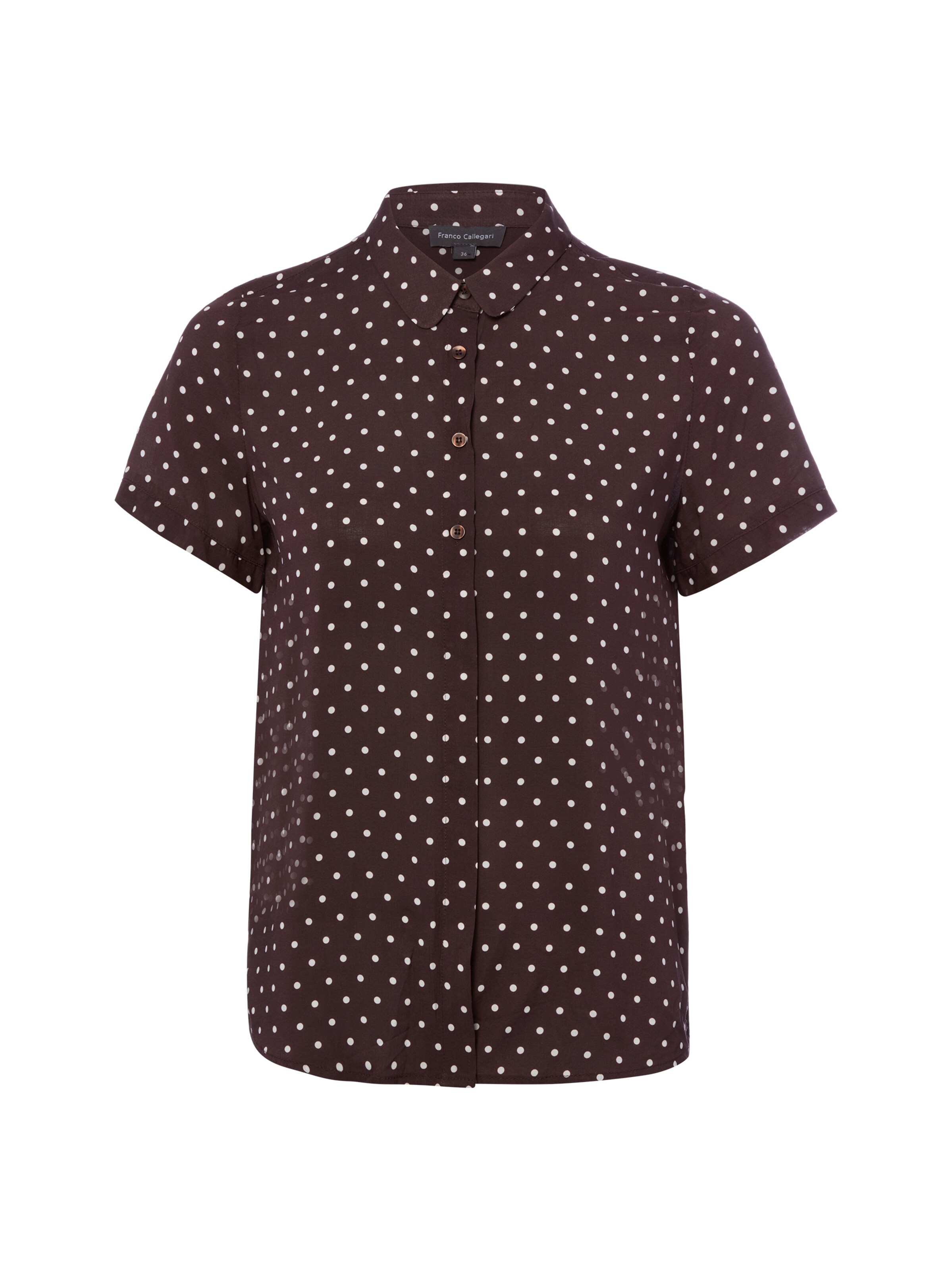 Franco Callegari Blouse in Bruin: voorkant