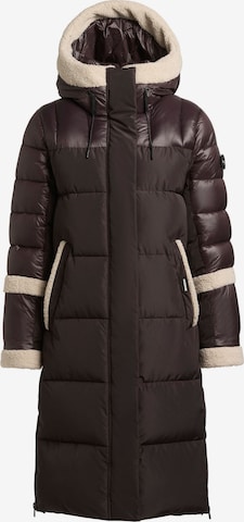 khujo Wintermantel 'Desna2' in Bruin: voorkant