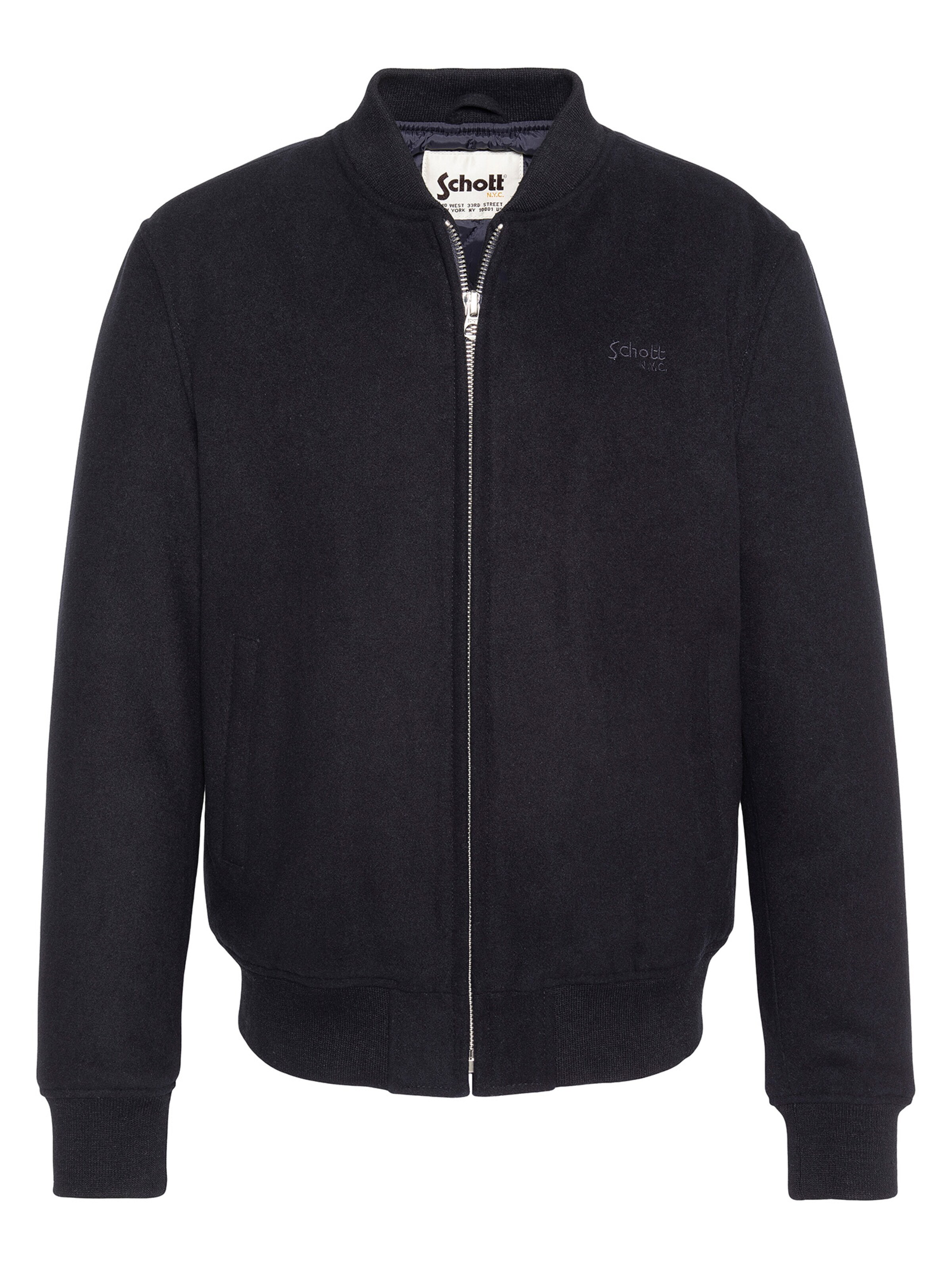 Schott NYC Between-Season Jacket in Blue: front