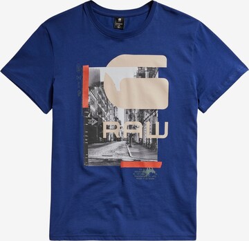 T-Shirt G-Star RAW en bleu : devant