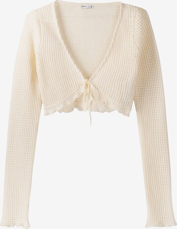 Bershka Bolero in Beige: front