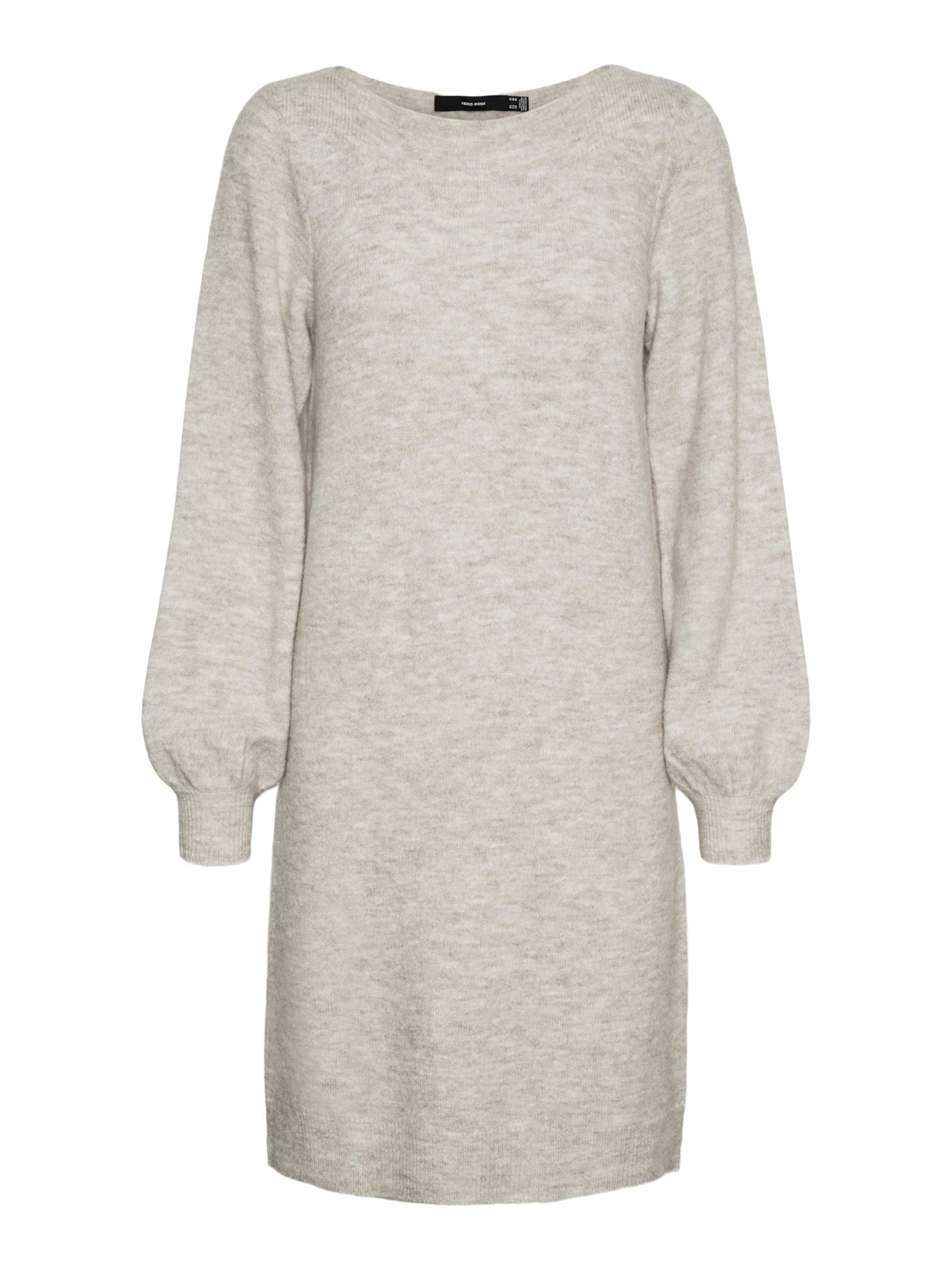 VERO MODA Strikkjole 'LEFILE' i beige: forside