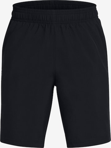 UNDER ARMOUR Workout Pants in Black: front