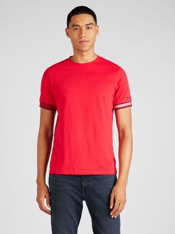 T-Shirt TOMMY HILFIGER en rouge : devant