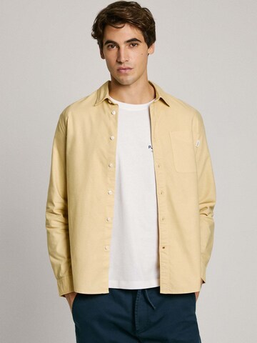Pepe Jeans Regular fit Overhemd in Geel: voorkant