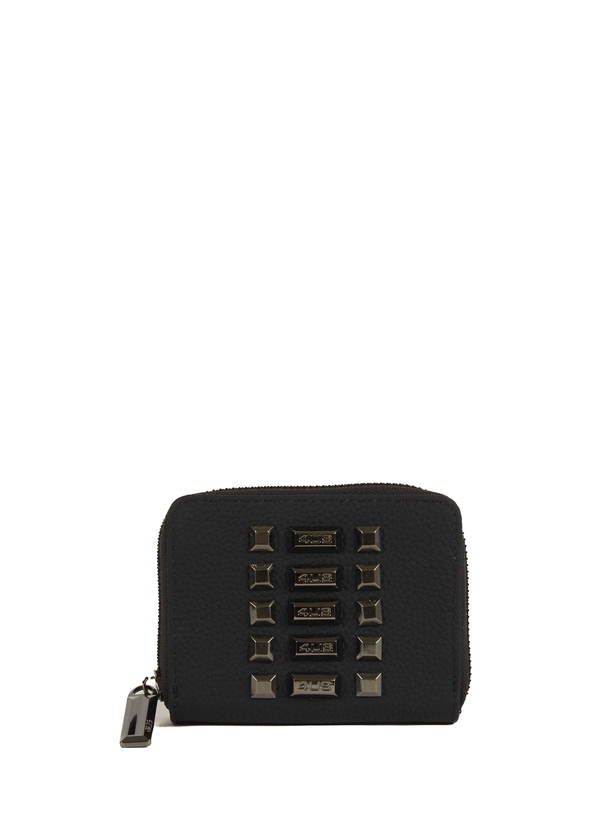 4US Portemonnee in Zwart: voorkant