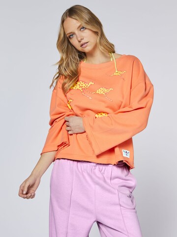 CHIEMSEE Sweatshirt in Orange: front