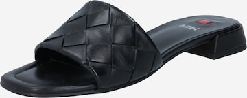 Högl Mules in Black: front
