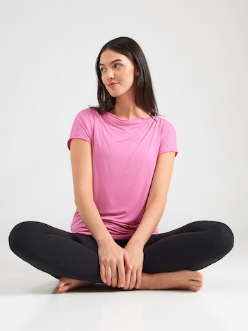 T-shirt fonctionnel CURARE Yogawear en rose