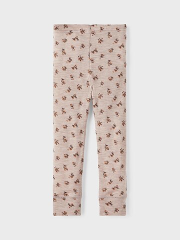 NAME IT - Skinny Leggings 'WANG' em castanho