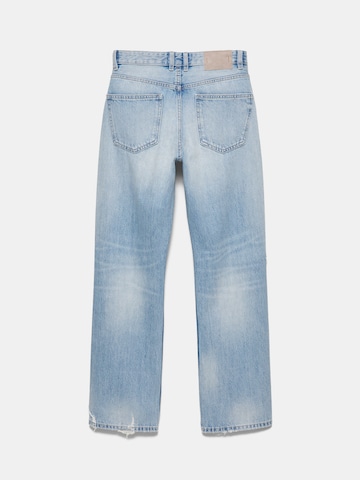 évasé Jean Pull&Bear en bleu