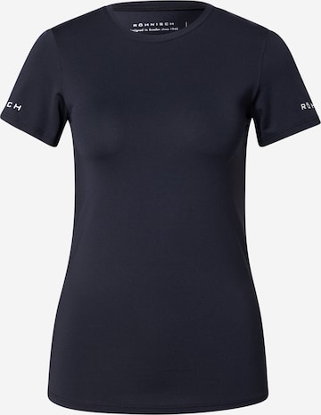 RöhnischTehnička sportska majica - crna boja: prednji dio