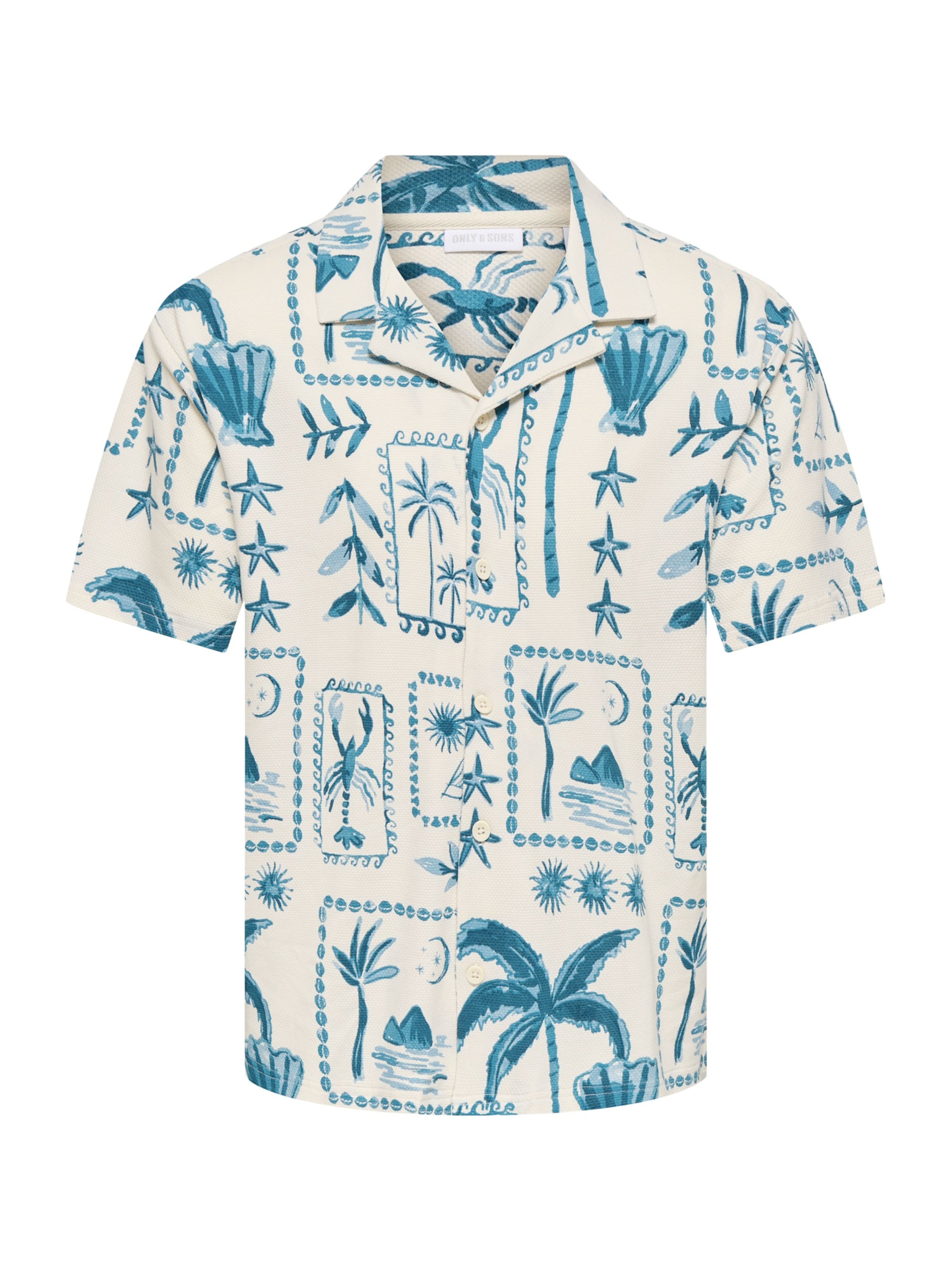 Only & Sons Comfort fit Koszula 'ONSPIERO' w kolorze biały: przód