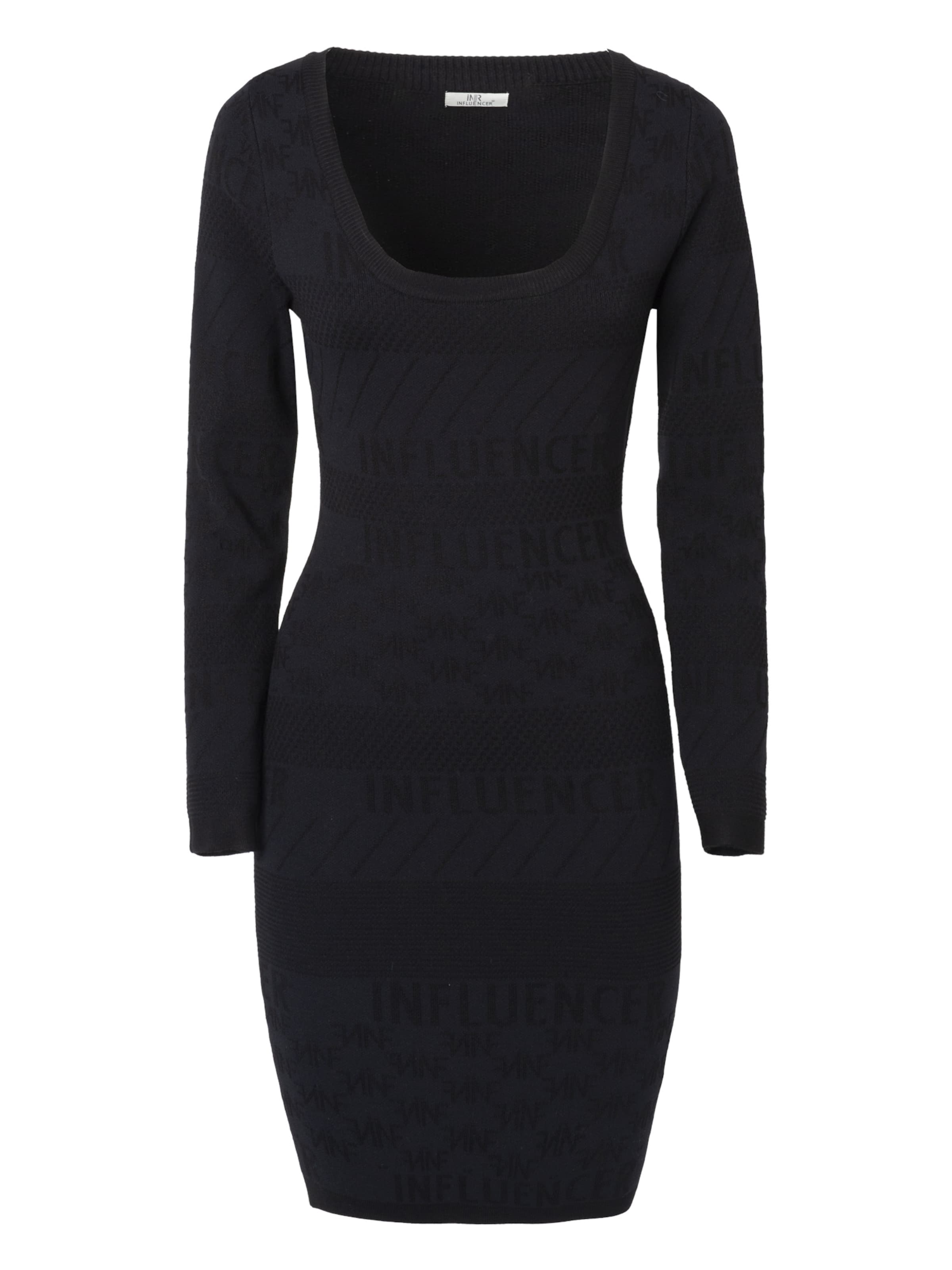 Influencer Ruha - fekete: elől