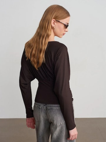 Dilvin Blouse in Brown