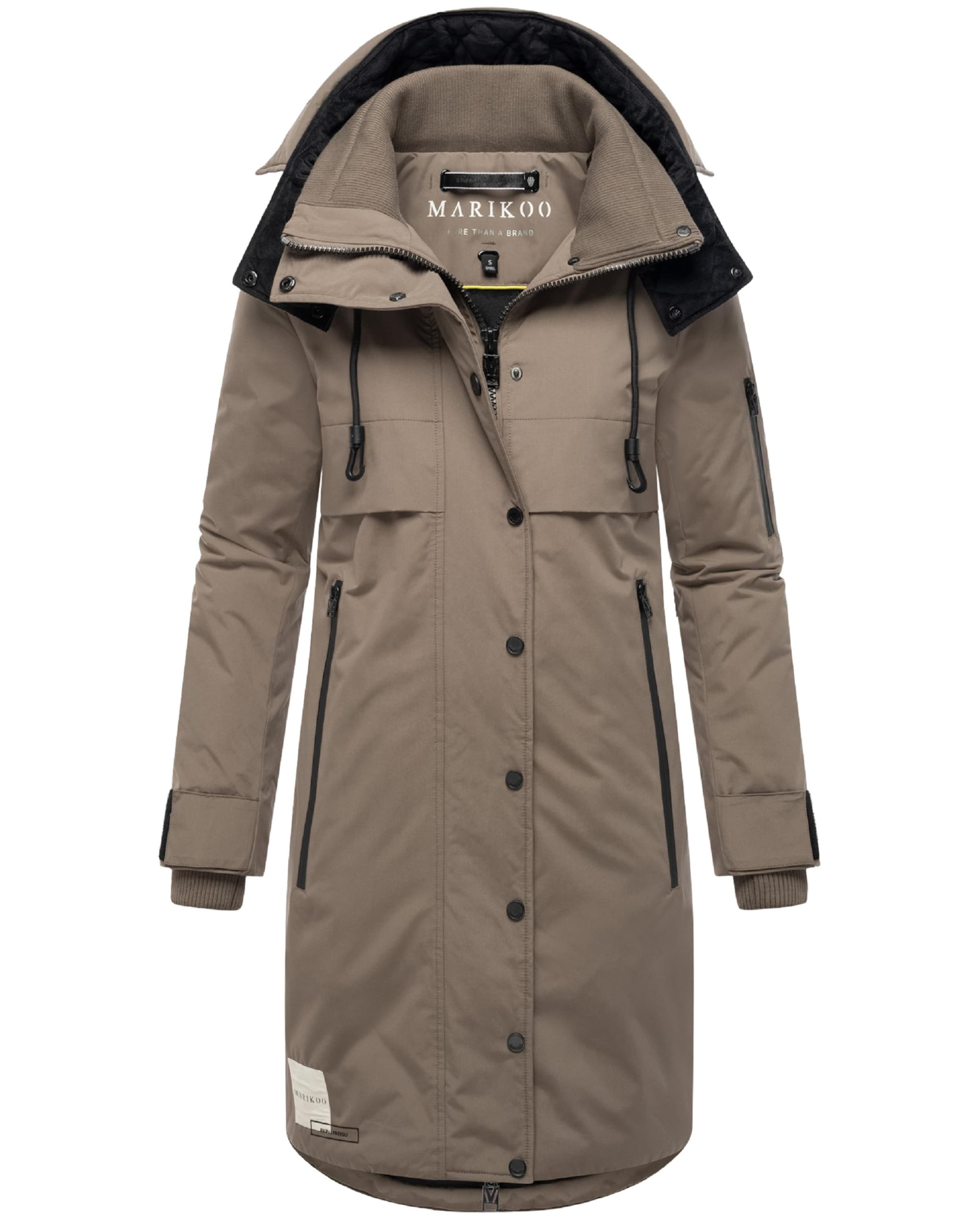 MARIKOO Χειμερινό παλτό &#x27;Anoukaa 16&#x27; σε καφέ: μπροστά