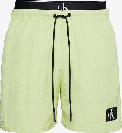 Calvin Klein Swimwear Zwemshorts in de kleur Lichtgroen / Zwart, Productweergave