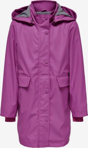 Manteau KIDS ONLY en violet : devant