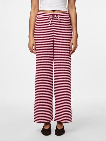 PIECES Loose fit Trousers 'PCLaya' in Purple: front
