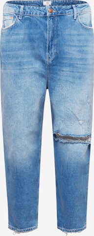 River Island Plus Regular Jeans in Blue: front