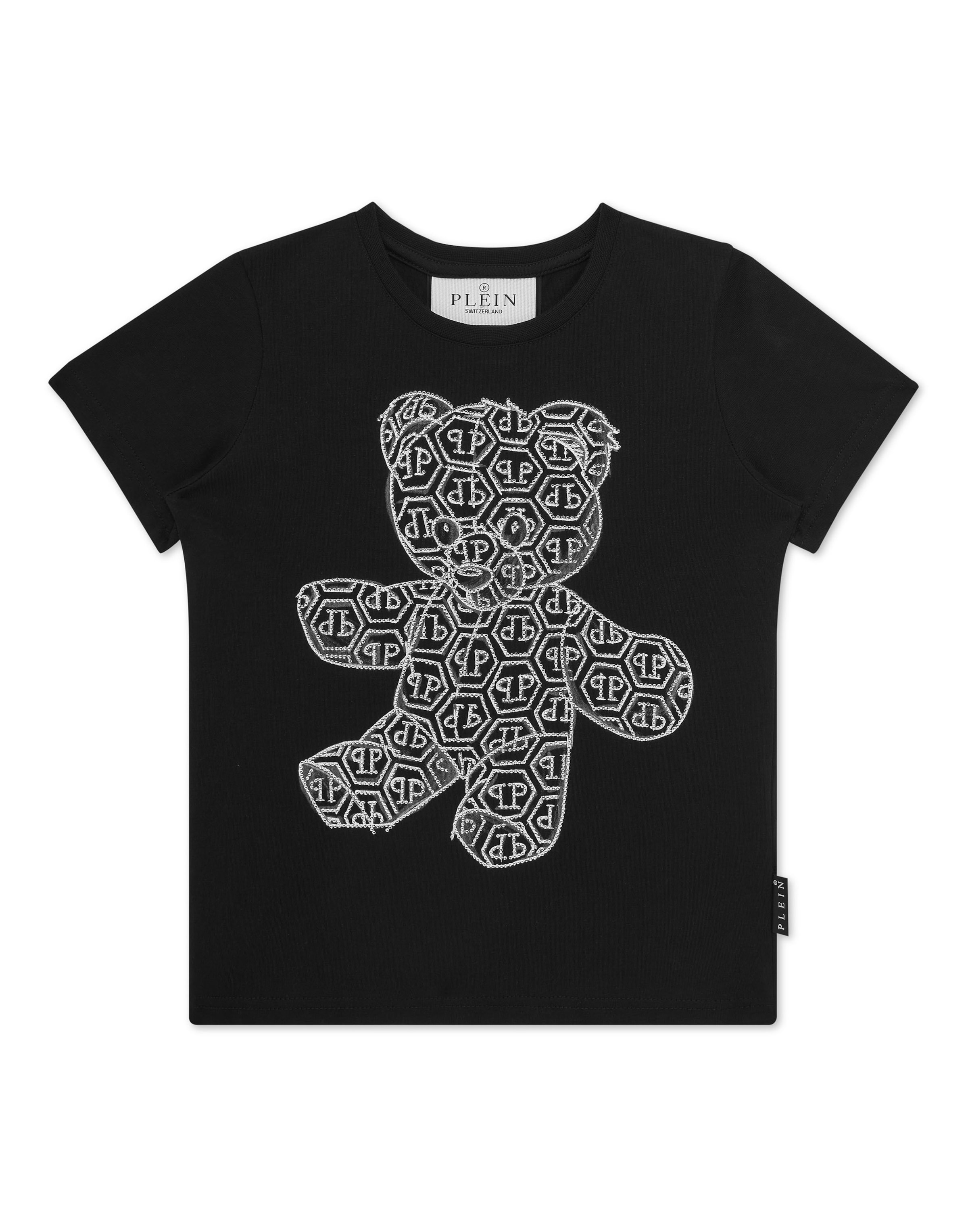 Maglietta 'Teddy' di Philipp Plein in nero: frontale