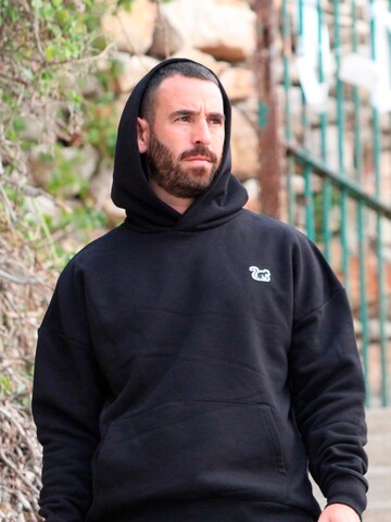 Surf Monkey Sweatshirt in Black: front