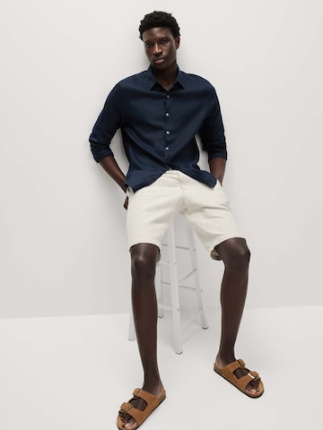 Marks & Spencer Regular fit Button Up Shirt in Blue