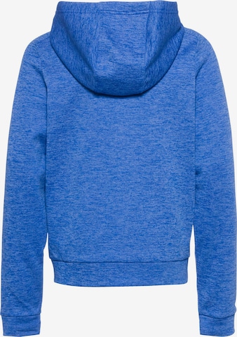 NIKE Athletic Zip-Up Hoodie in Blue