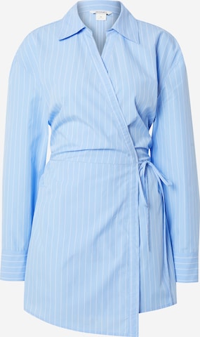 Abito camicia di Monki in blu: frontale