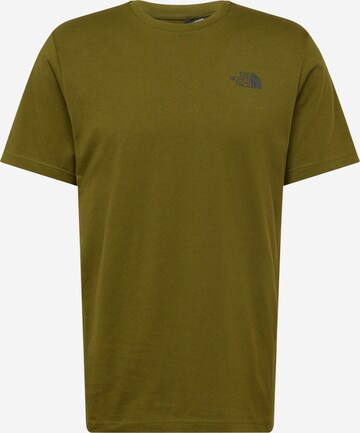 THE NORTH FACE - Camiseta 'REDBOX CELEBRATION ' en verde: frente