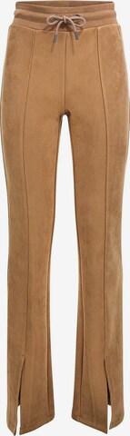 évasé Pantalon GUESS en beige : devant