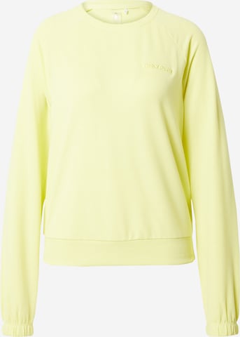 ONLY PLAY Athletic Sweatshirt 'FREI' in Yellow: front