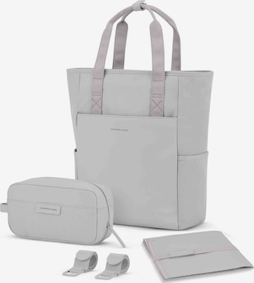 Kapten & Son Rugzak 'Lindby Diaper' in Grijs: voorkant